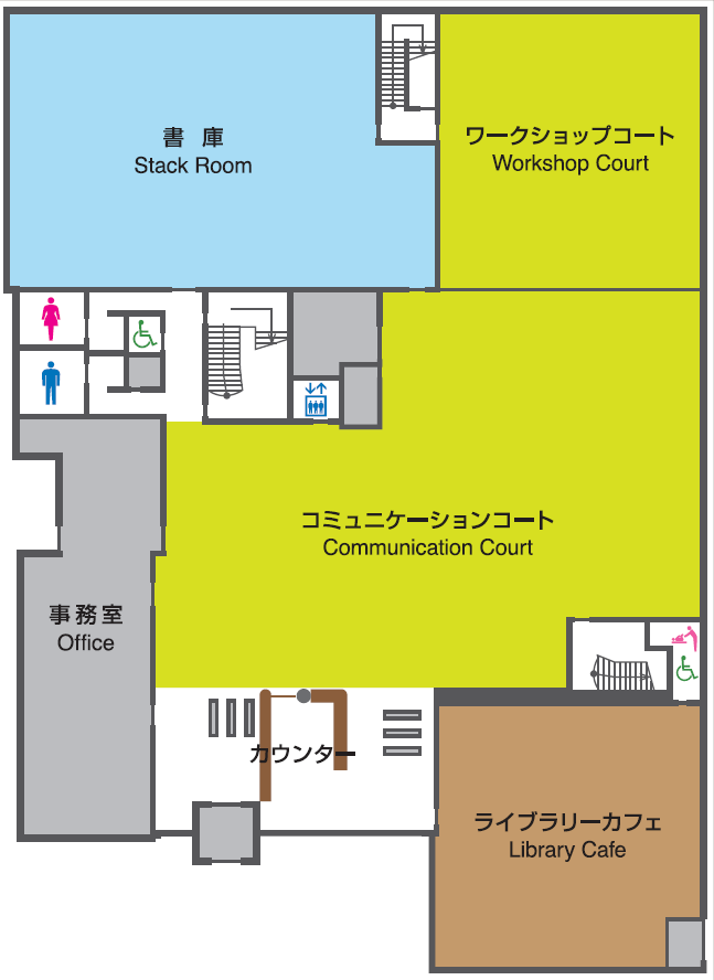 １階の館内図