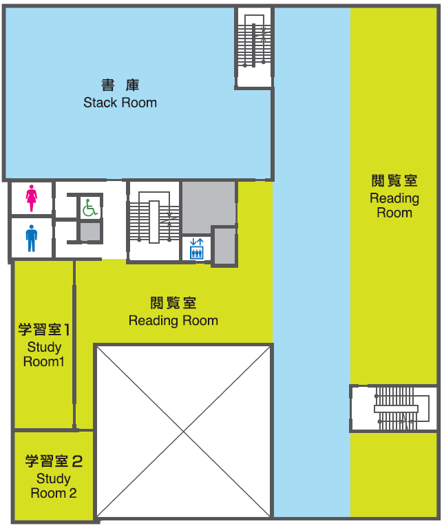 ２階の館内図