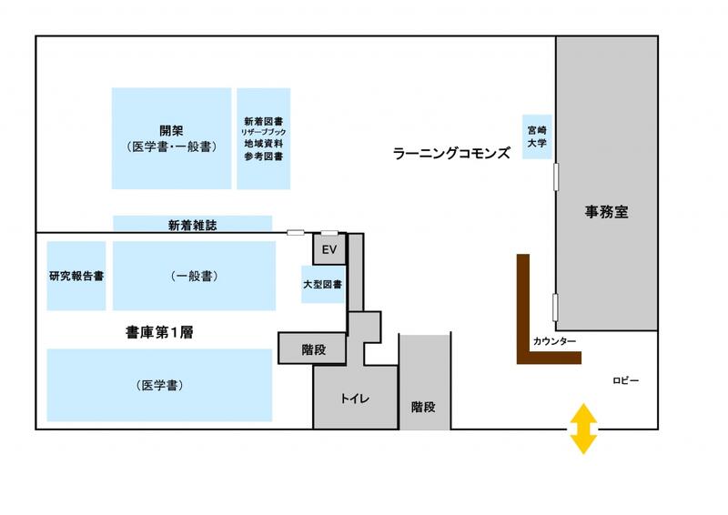 １階の配架案内